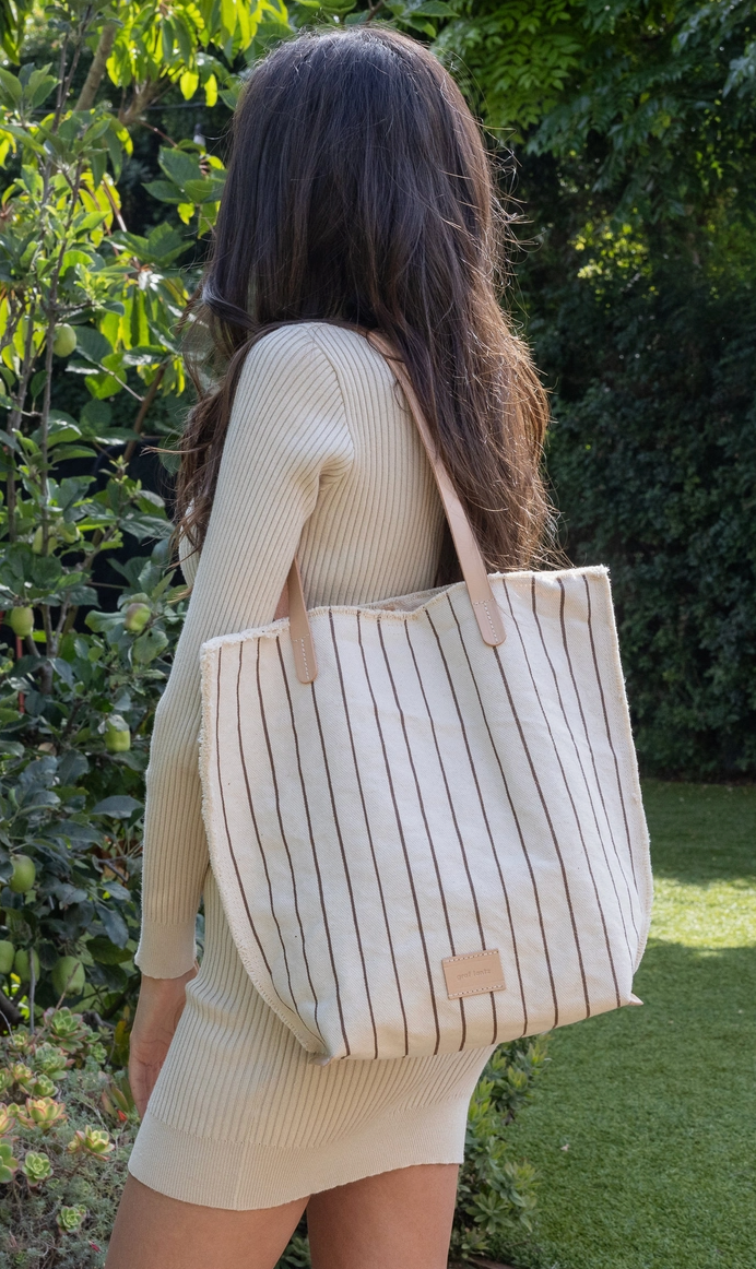 Hana Canvas Tote - Seashell