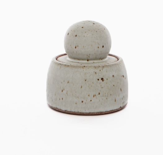 Alabaster White Stash Jar, mini