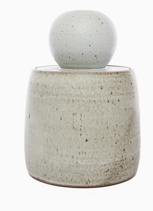 Alabaster White Stash Jar, xl