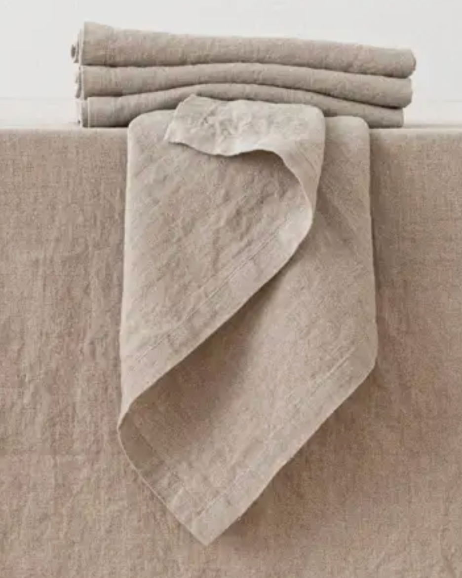 Linen Napkin Natural Stone Washed