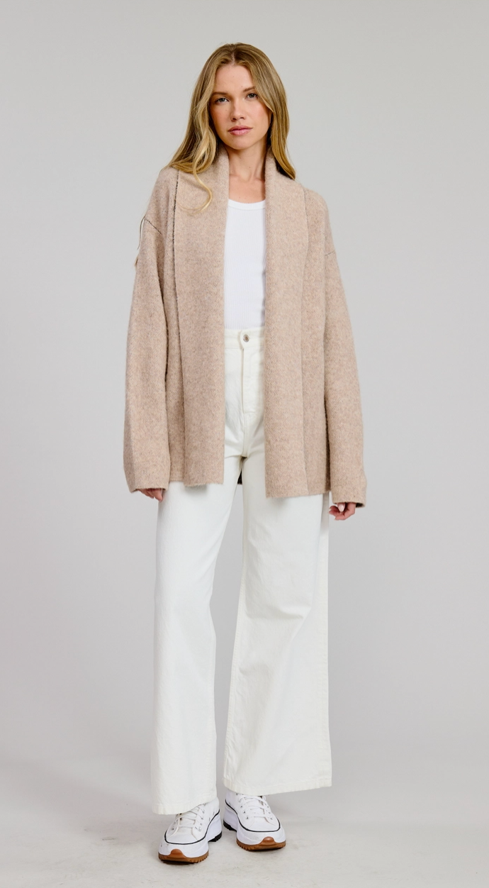 Puppy Jacquard Sweater Cardigan