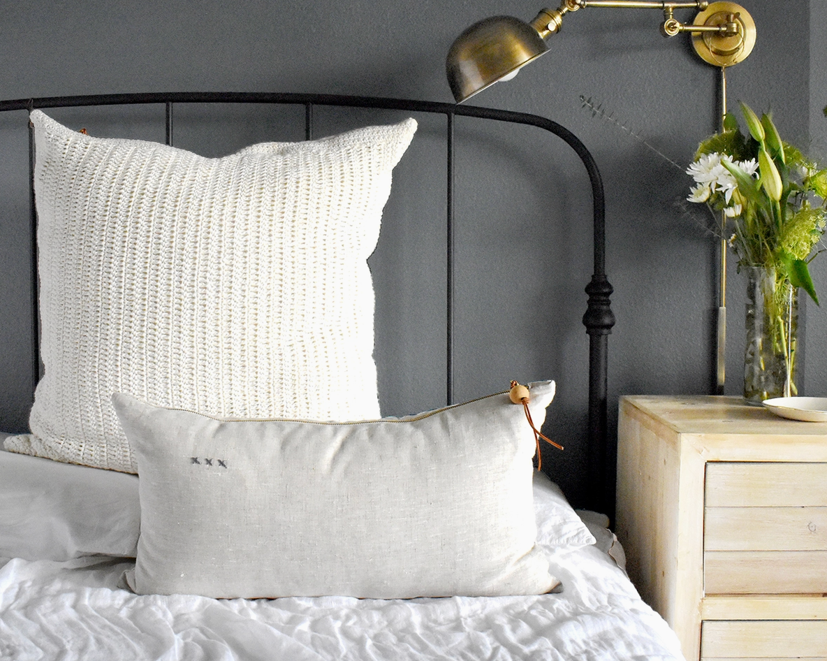 Lumbar Xxx Linen Pillow