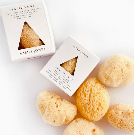 Natural sea sponge for face