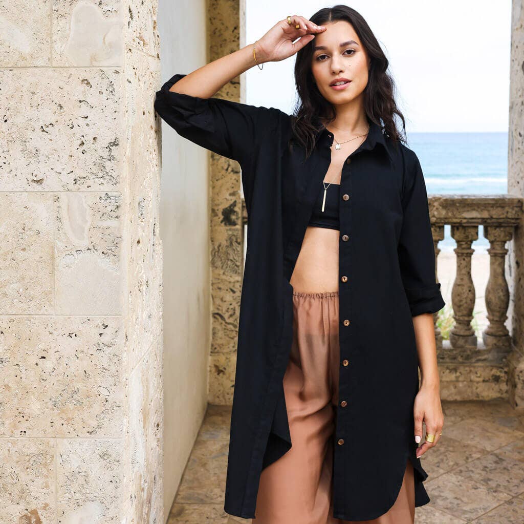 The Shirt Dress | Black
