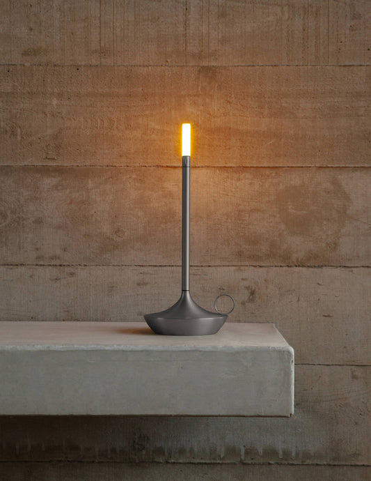 Wick Portable Rechargeable Candle Lamp