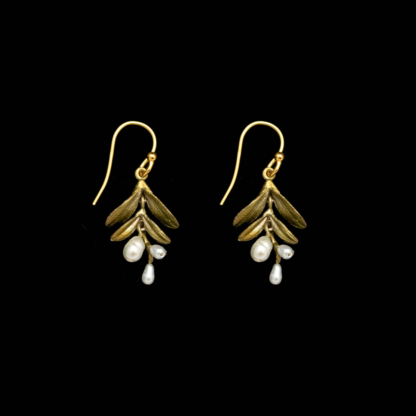 Garden Vine Dainty Wire Earrings