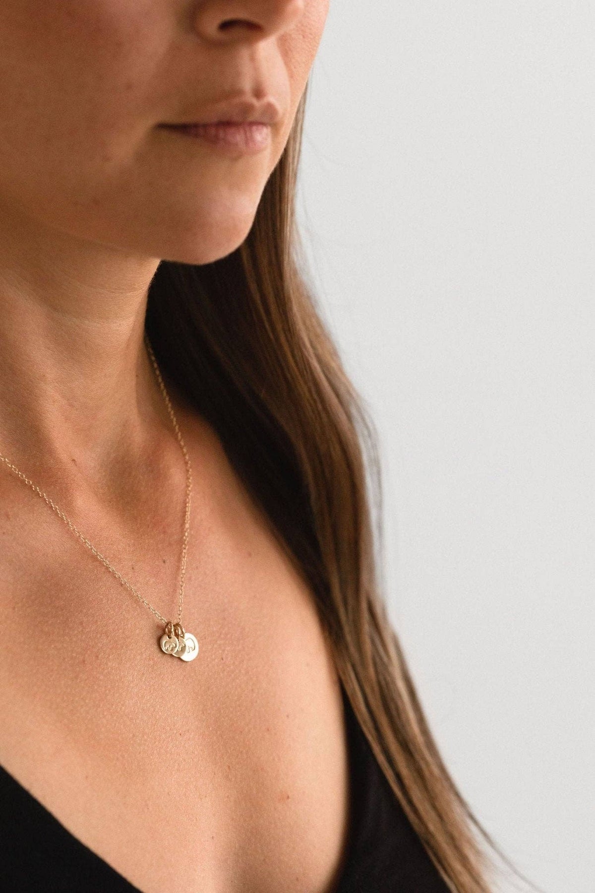 Mama Bear, Baby Bear Necklace | Gold Fill