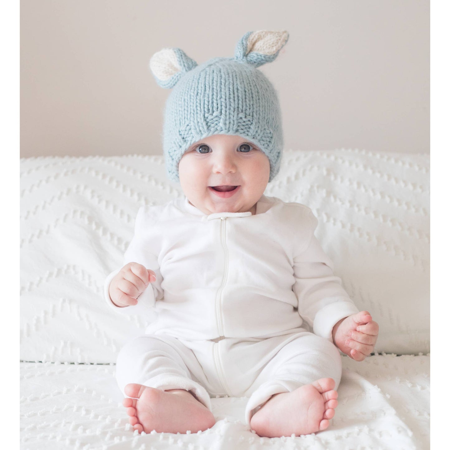 Bunny Ears Blue Beanie