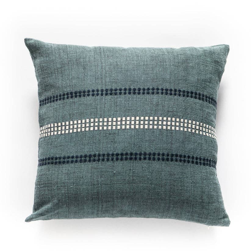 Handwoven Ethiopian Cotton Throw Pillow
